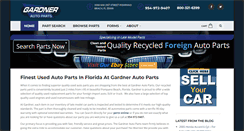 Desktop Screenshot of gardnerautoparts.com