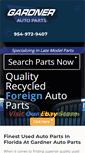 Mobile Screenshot of gardnerautoparts.com