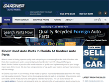 Tablet Screenshot of gardnerautoparts.com